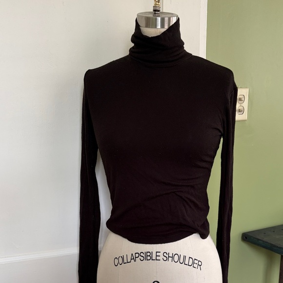 American Apparel Tops - American Apparel Black Ribbed Turtleneck Sweater